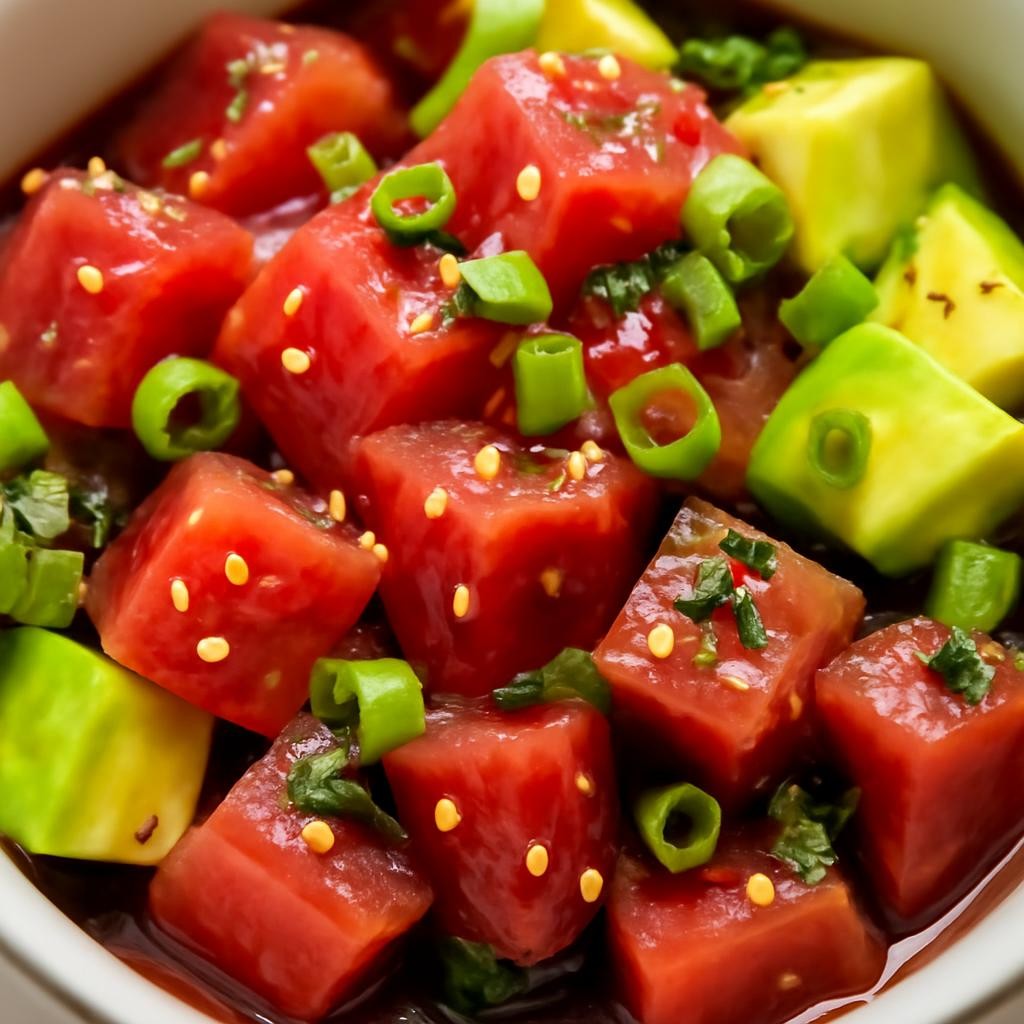 Tuna Poke (Hawaiian Raw-Tuna Salad)