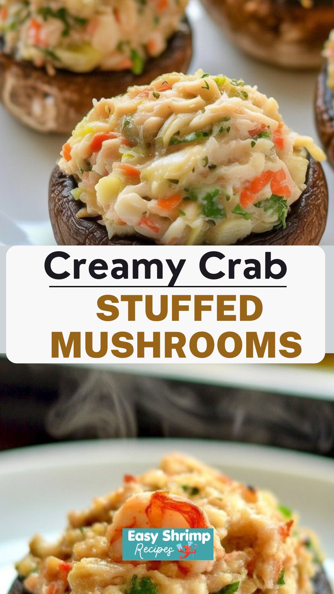 Creamy Crab Stuffed Mushrooms