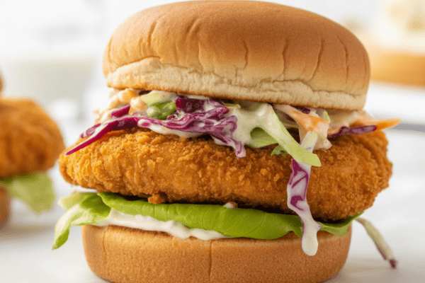 easy Baked Cod Sandwich