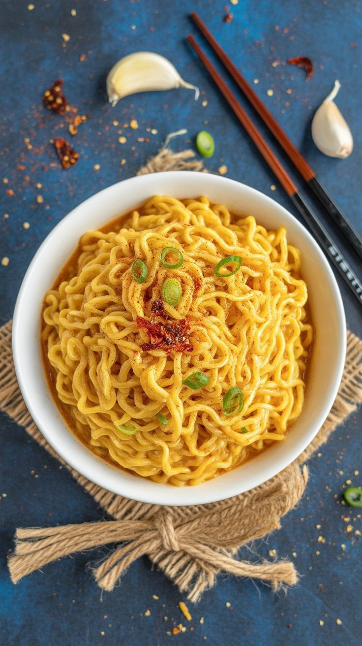 Cheesy Ramen Noodles