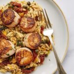 Creamy Orzo Pasta with Pan-Seared Scallops