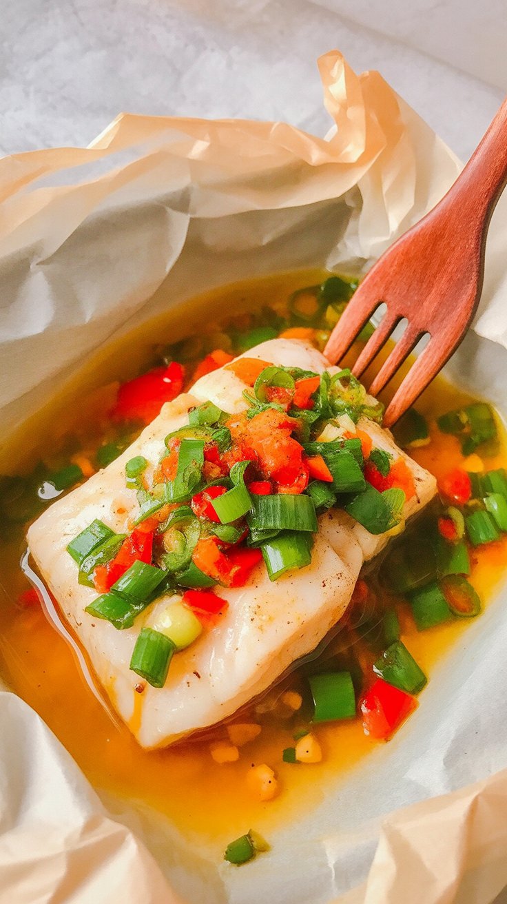 Steamed Cod Fish