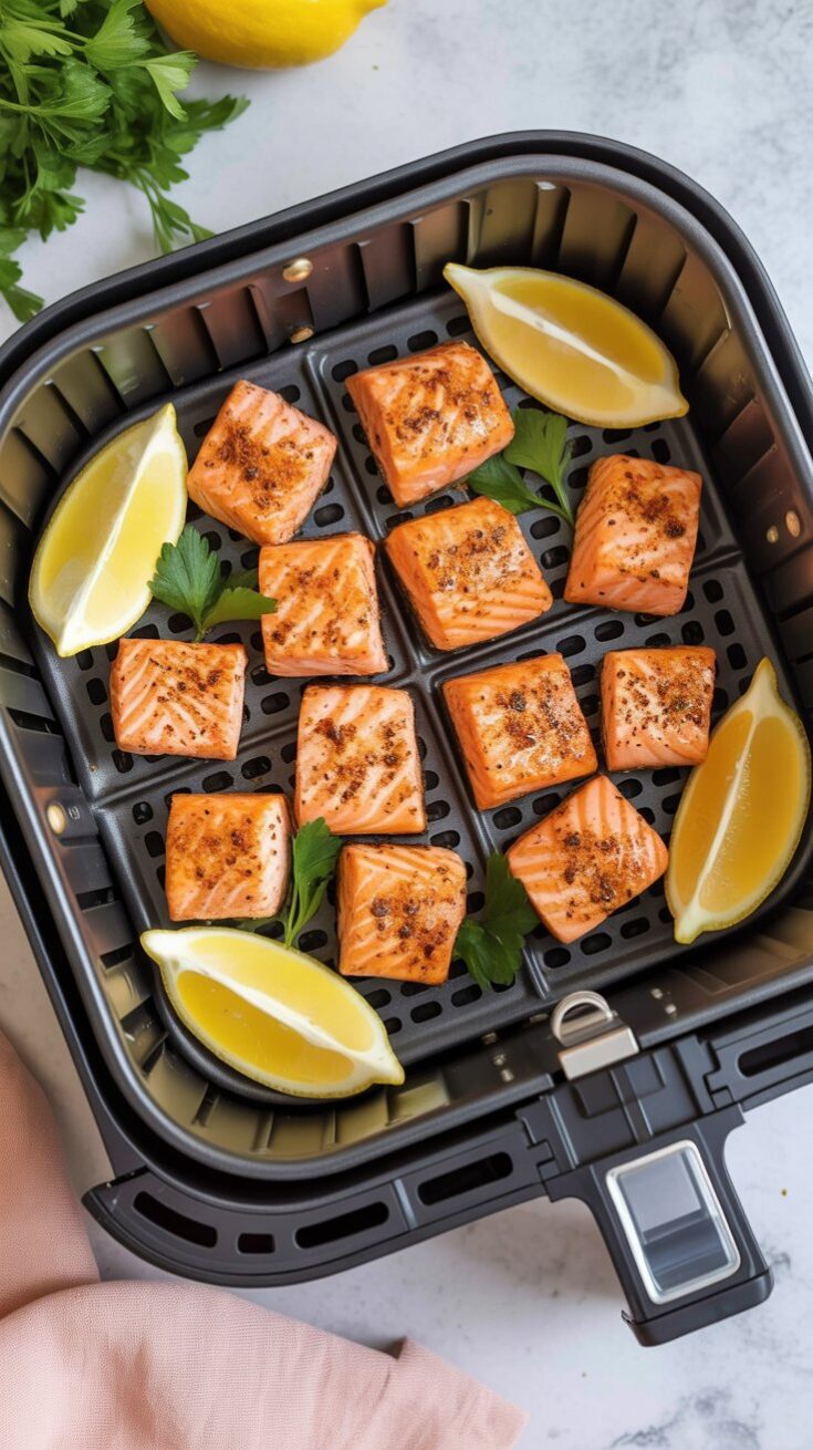 Air Fryer Salmon Bites