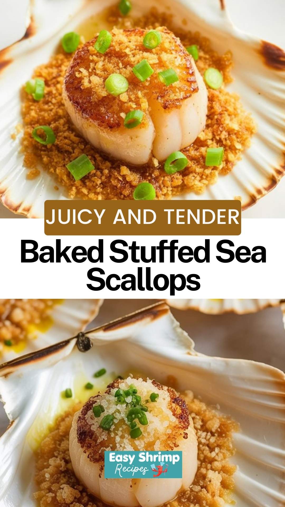 Baked Stuffed Sea Scallops
