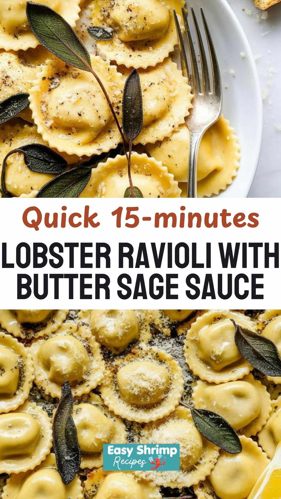 Lobster Ravioli With Butter Sage Sauce