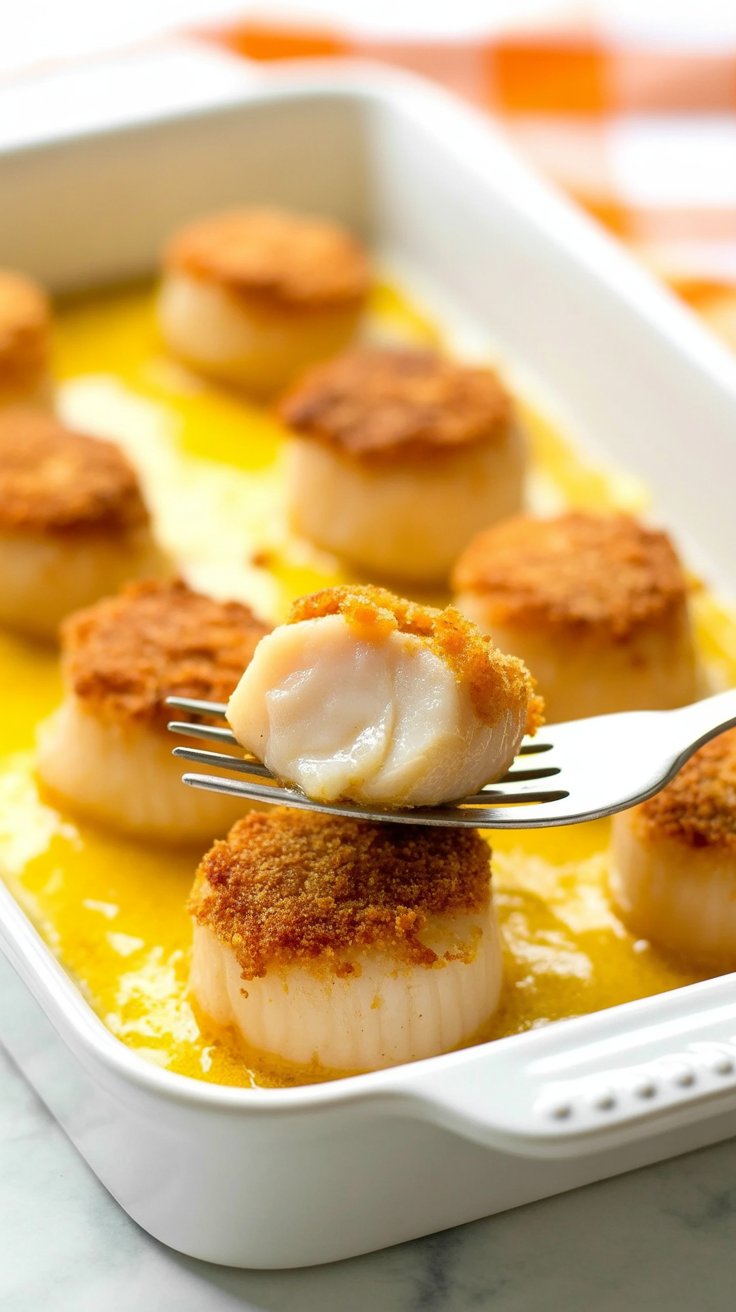 best Butter Parmesan Baked Scallops