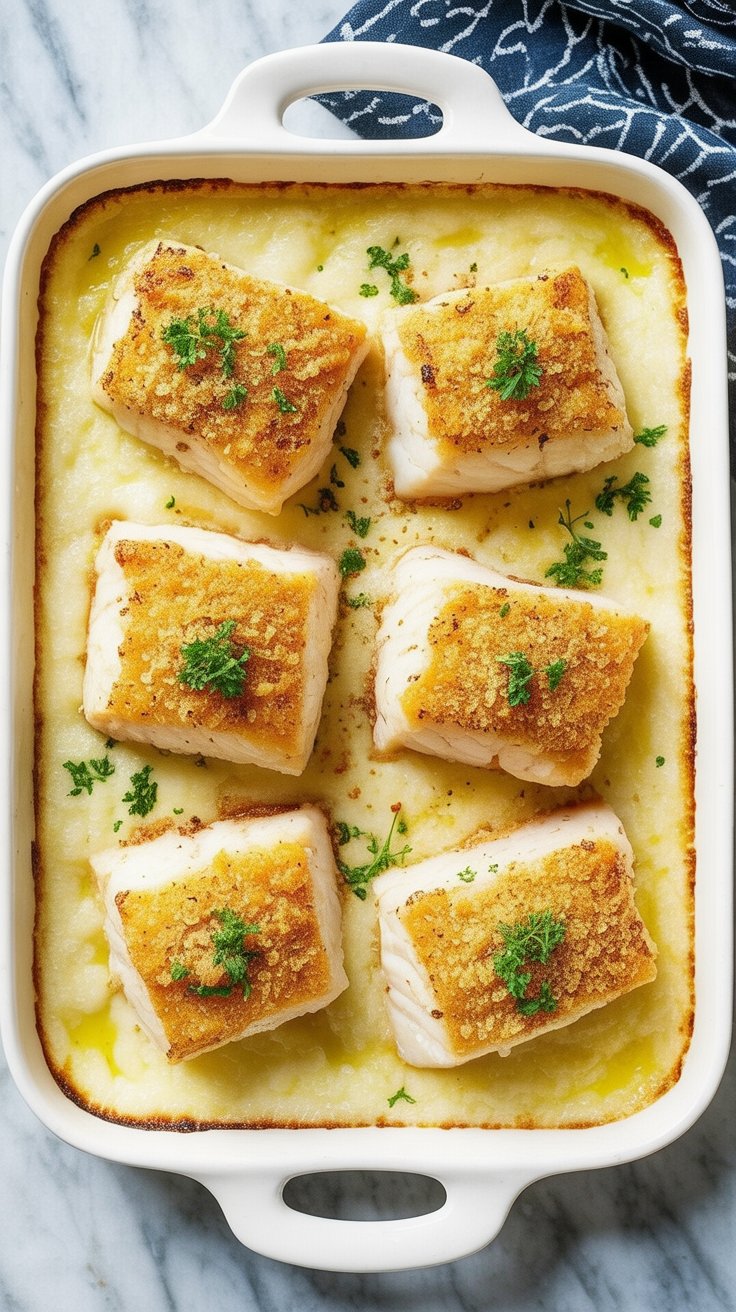best Cheesy Baked Stuffed Cod