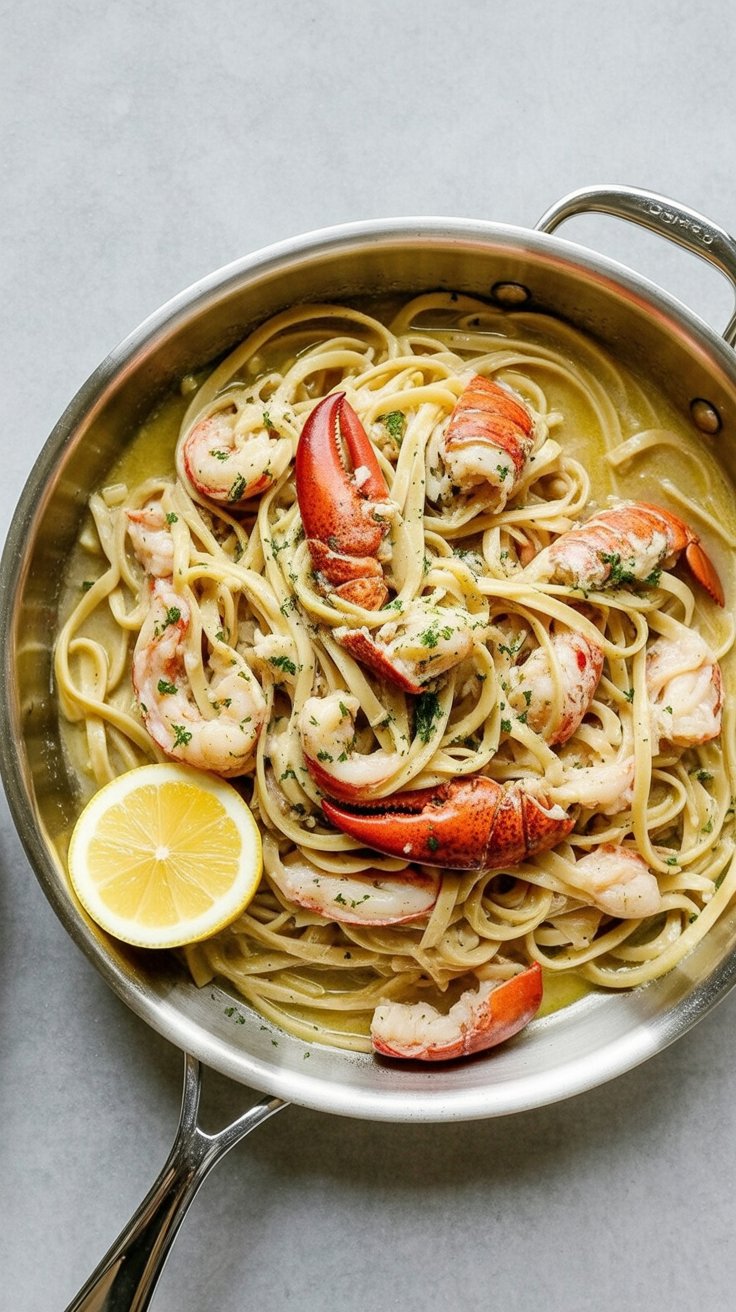 eassy Lobster Scampi with Linguine