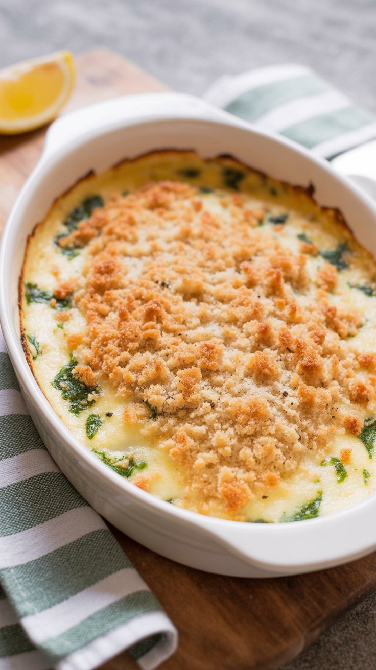 easy Baked Scallops in White Wine Cream Sauce
