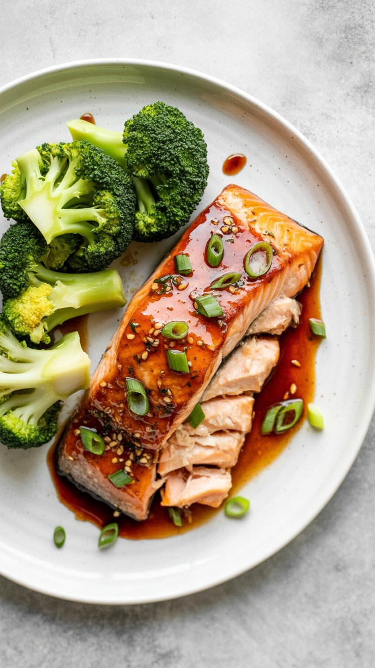 easy Bourbon Glazed Salmon
