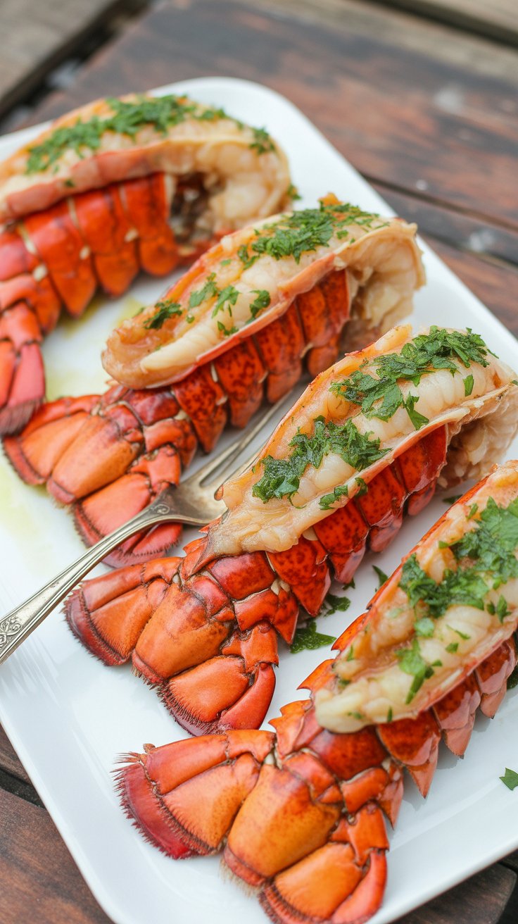 easy Crab Stuffed and Baked Lobster Tails