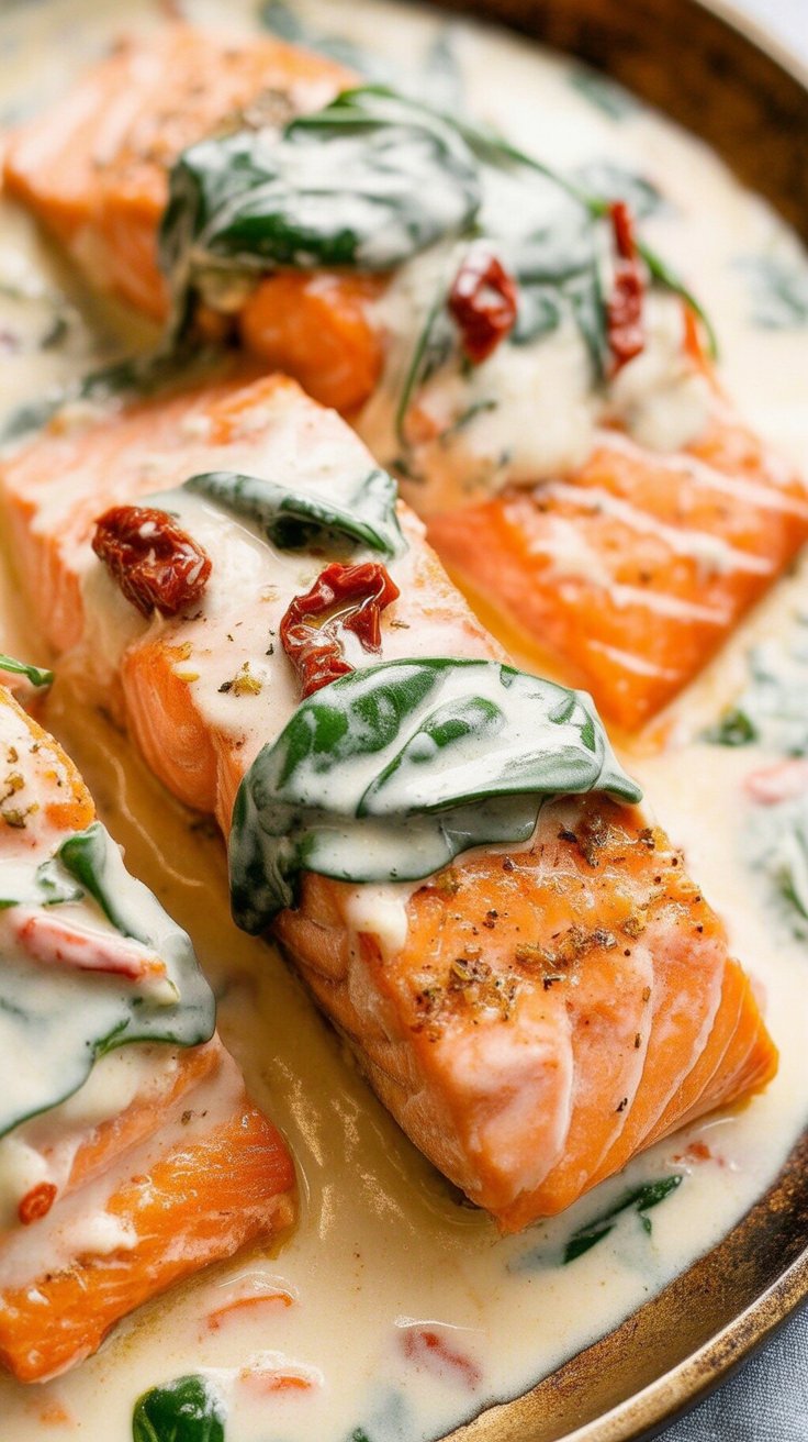easy Creamy Garlic Salmon