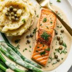 easy Creamy Salmon Piccata