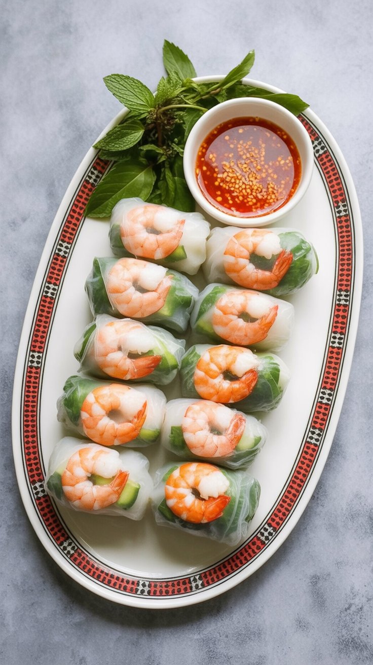 easy Fresh Vietnamese Spring Rolls