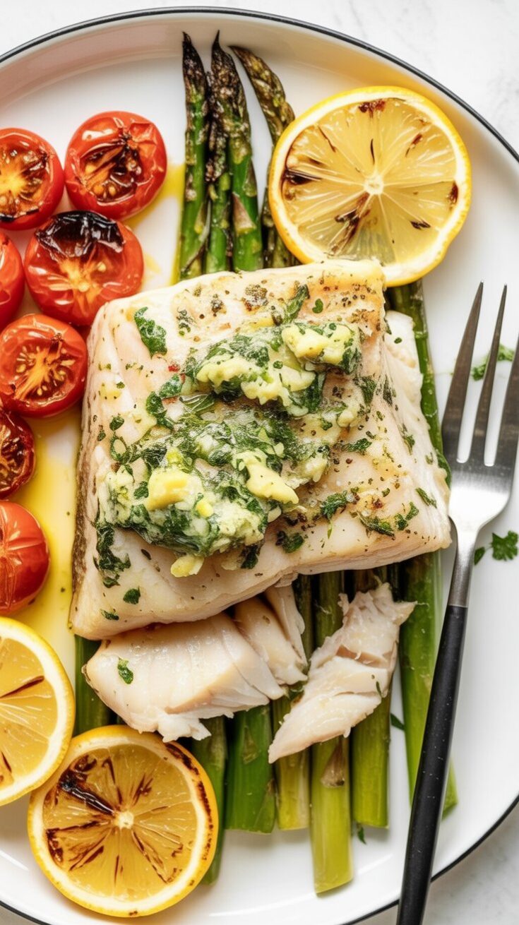 easy Garlic Butter Baked Cod