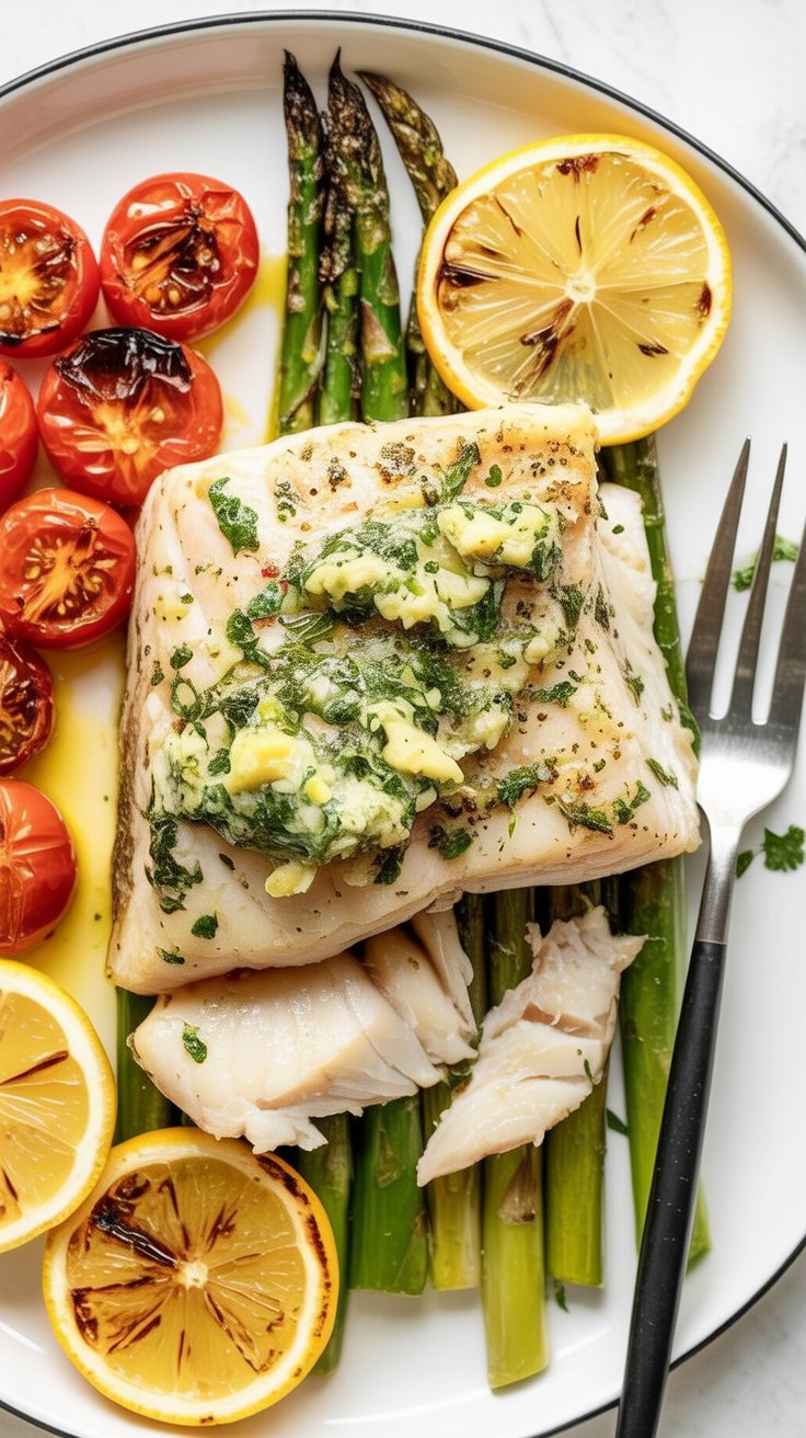 easy Garlic Butter Baked Cod
