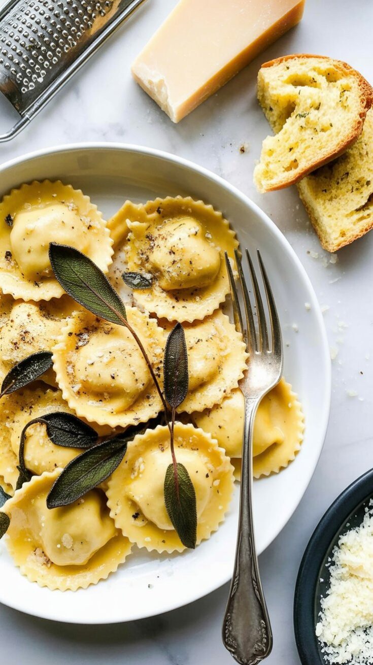 easy Lobster Ravioli With Butter Sage Sauce
