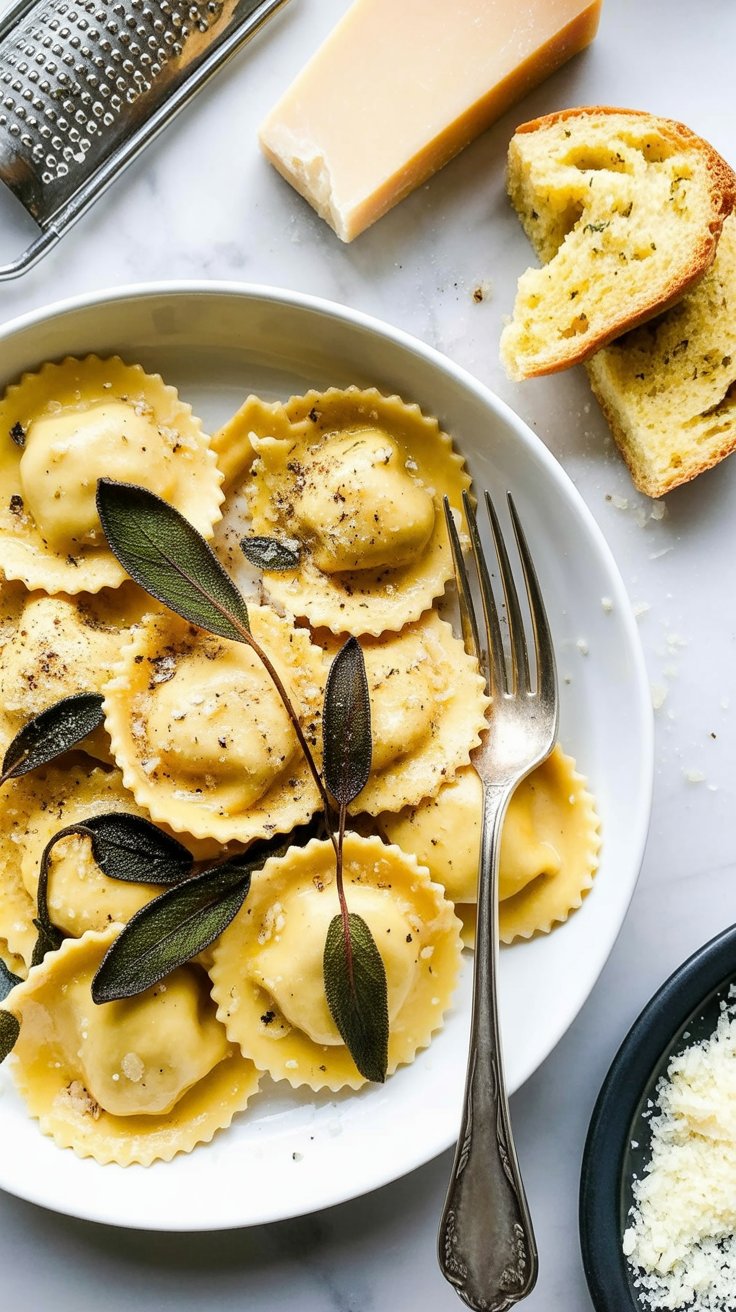 easy Lobster Ravioli With Butter Sage Sauce