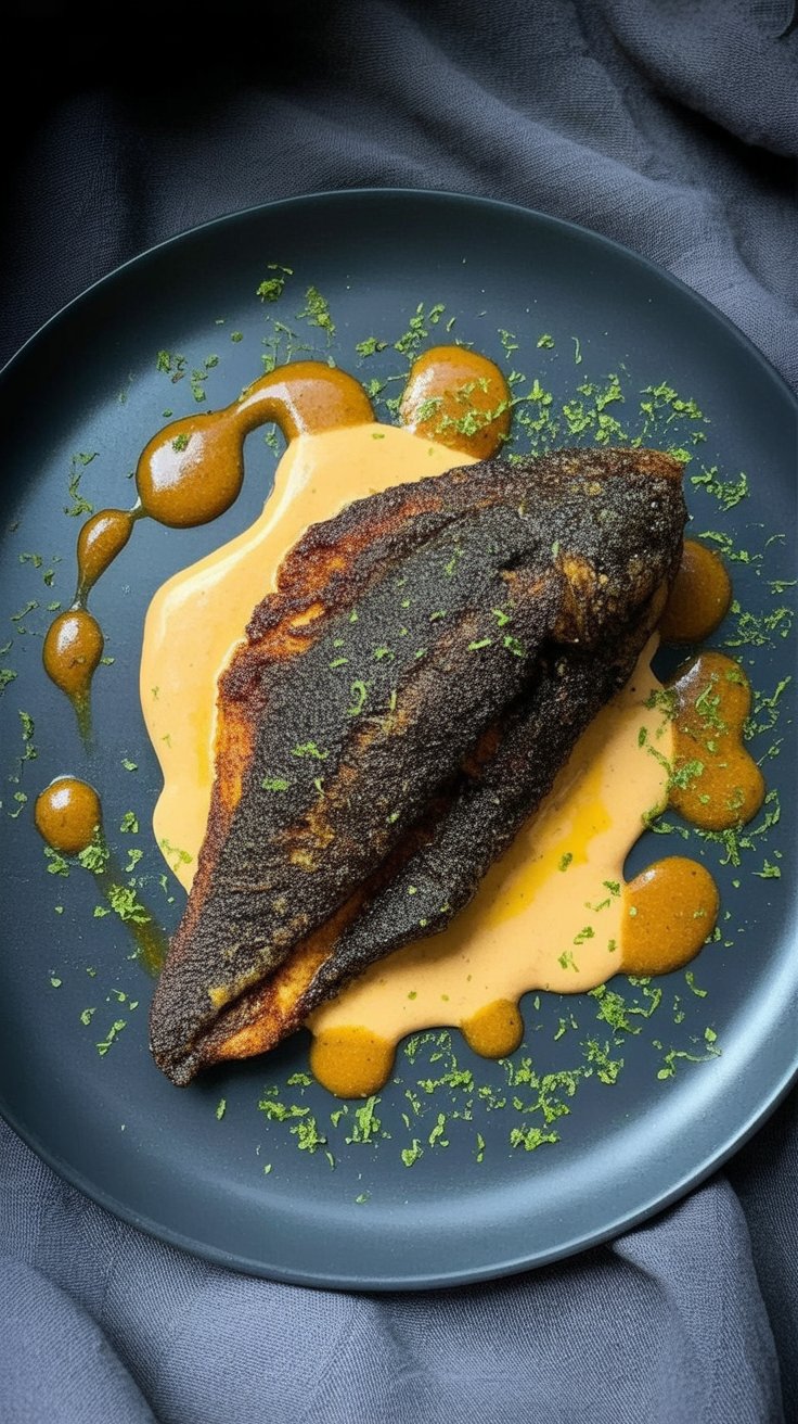 easy Pan Fried Cajun Blackened Catfish