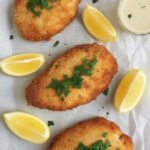 Panko Crusted Cod with Lemon Aioli