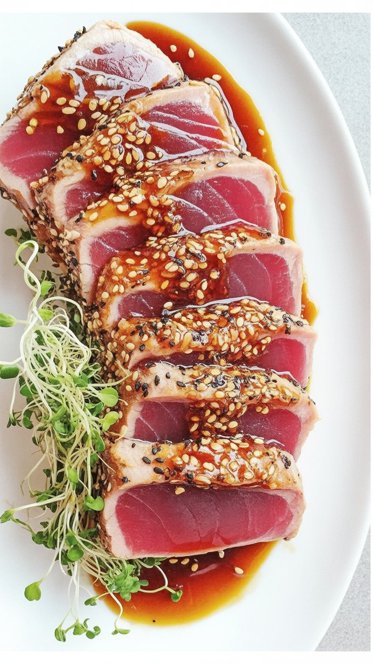 easy Sesame-Crusted Sashimi Tuna