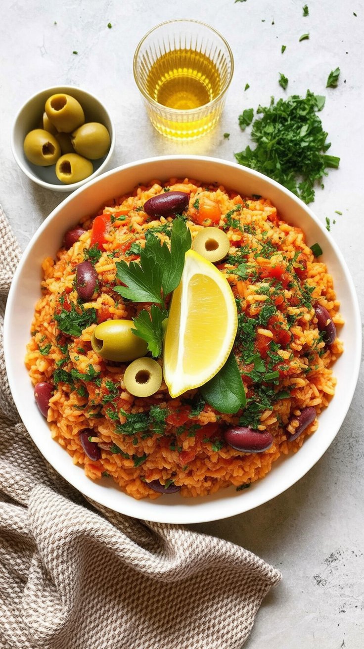 easy Spanish Rice and Beans