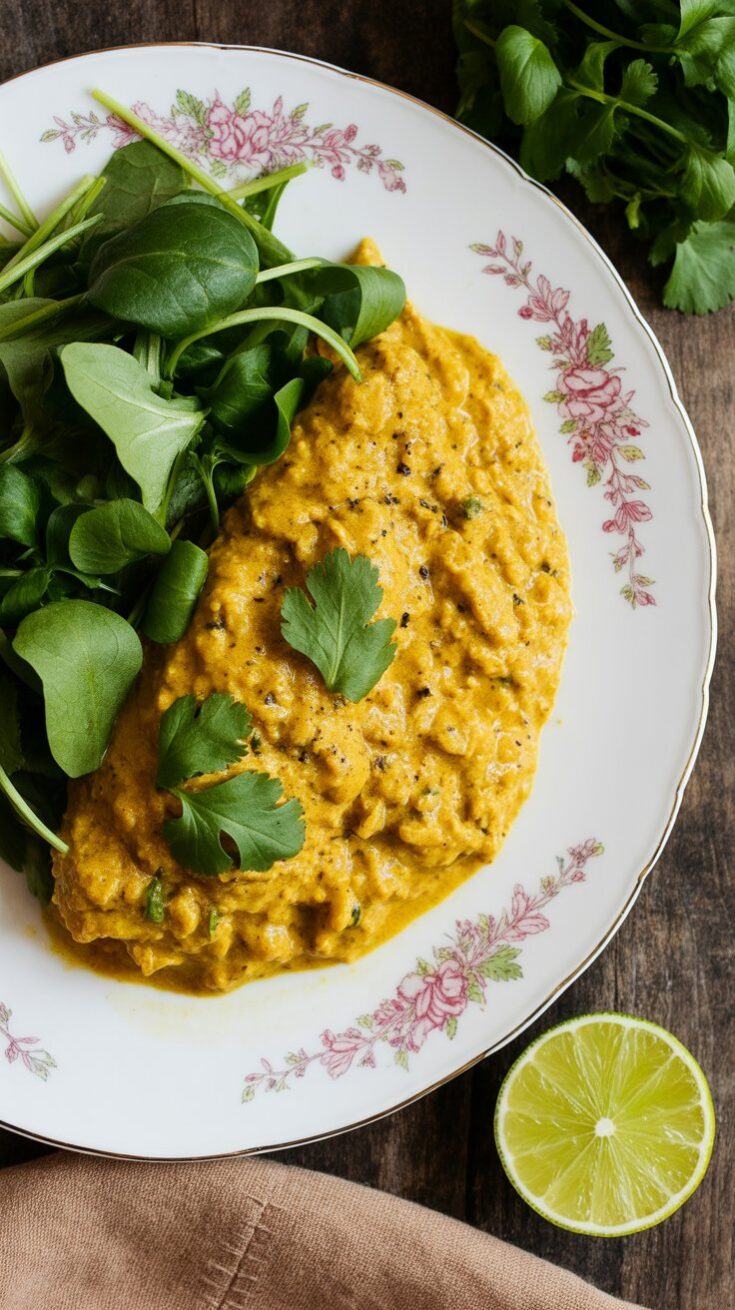 easy Yellow Curry Poached Cod