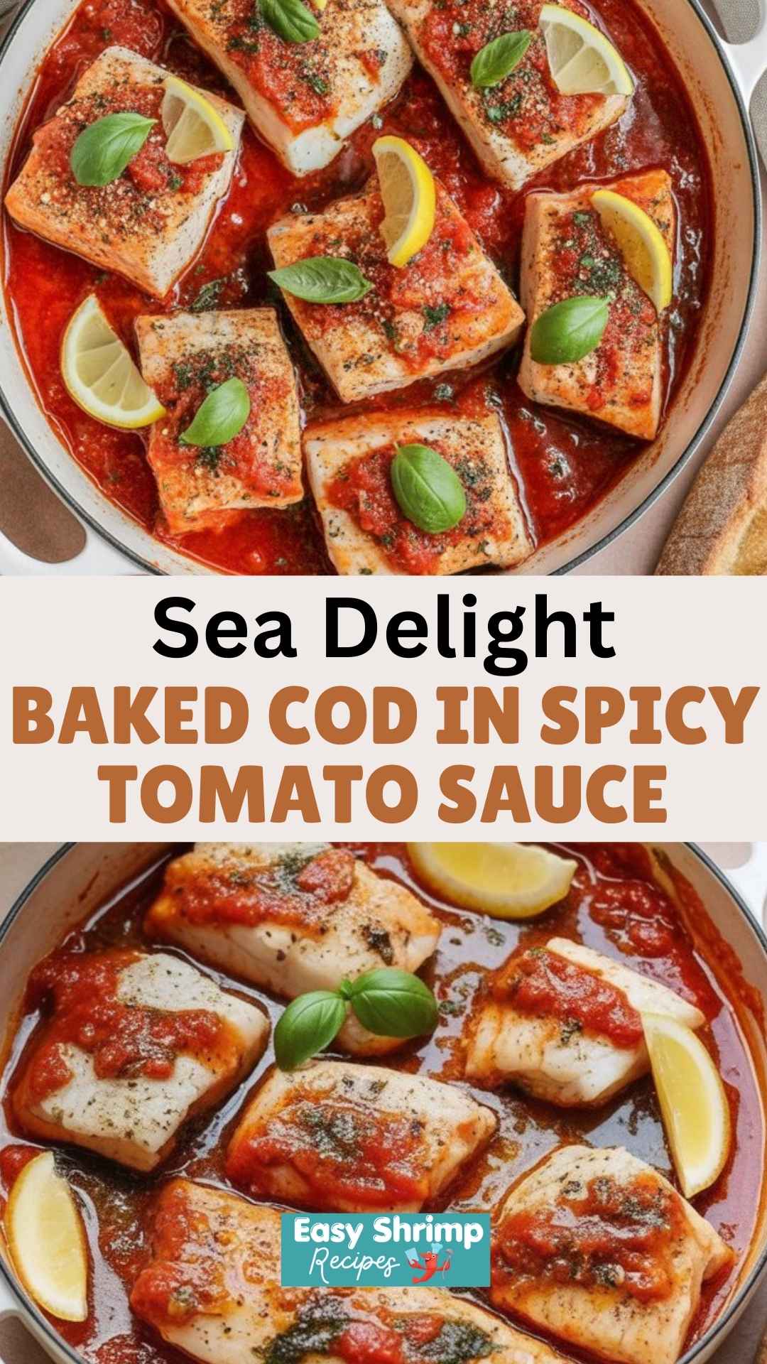 Baked Cod in Spicy Tomato Sauce