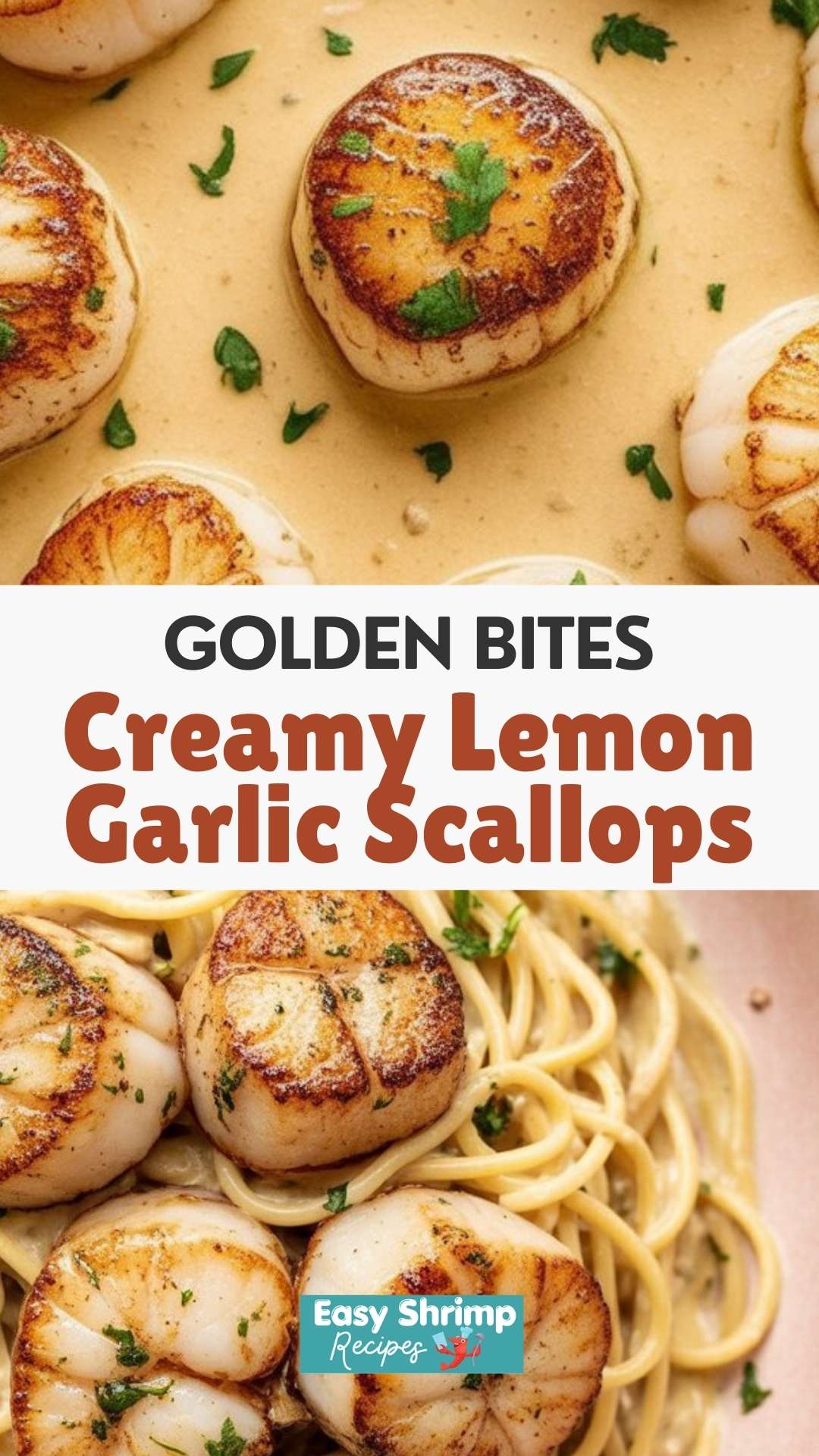 Creamy Lemon Garlic Scallops