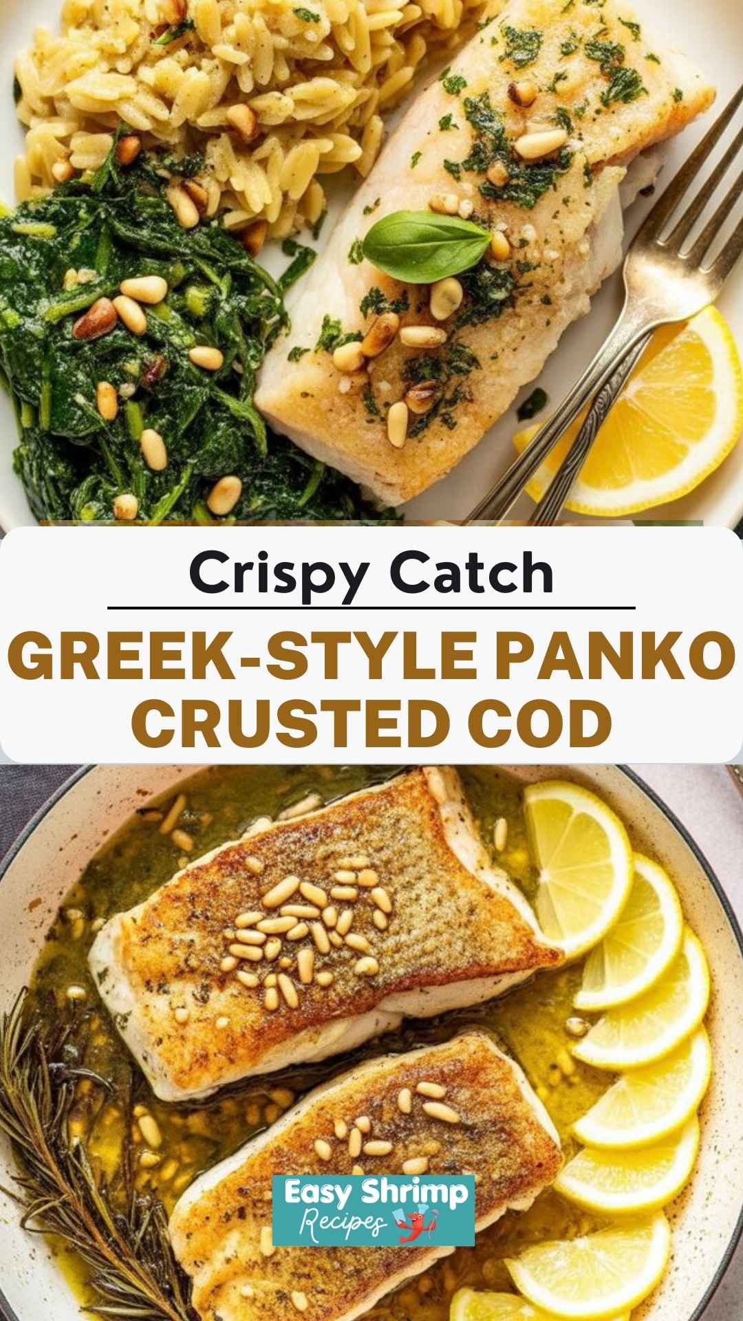 Greek-Style Panko Crusted Cod