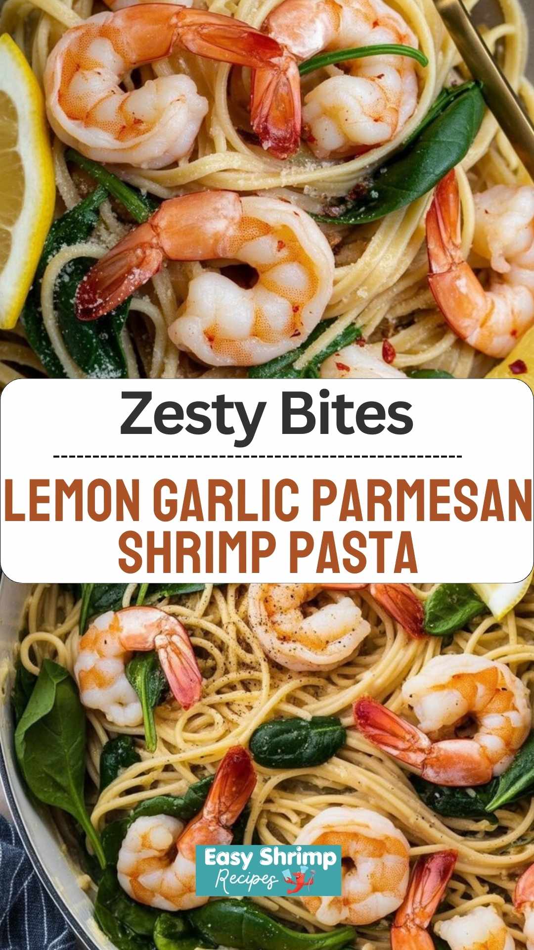 Lemon Garlic Parmesan Shrimp Pasta