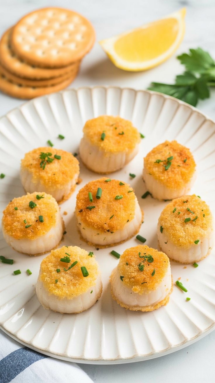 best Baked Scallops with Ritz Crackers