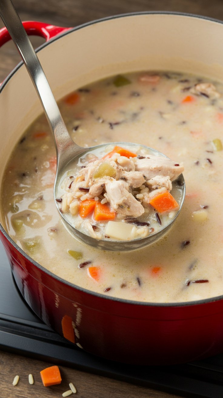best Creamy Chicken and Wild Rice Soup