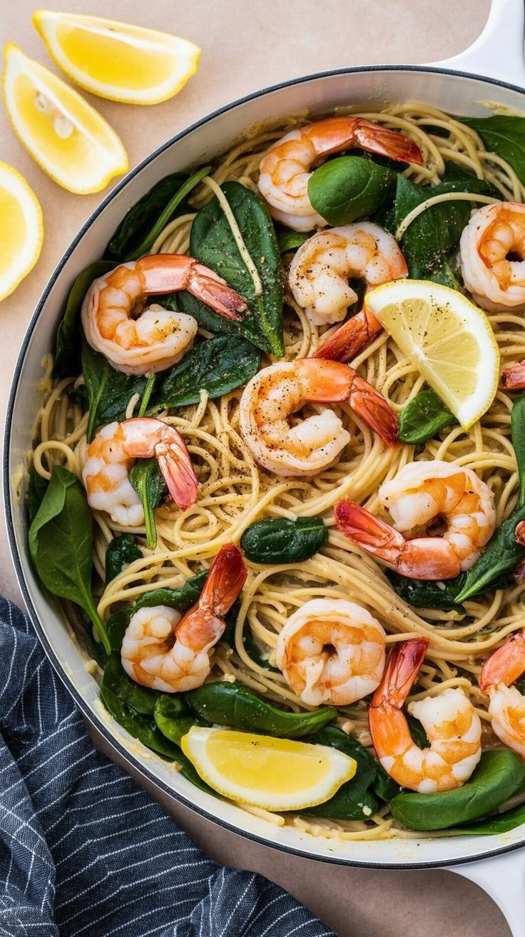 best Lemon Garlic Parmesan Shrimp Pasta