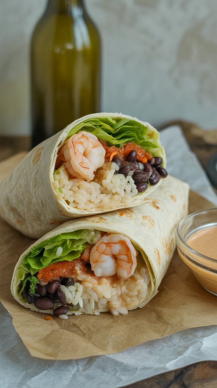 best Old Bay Shrimp Burritos