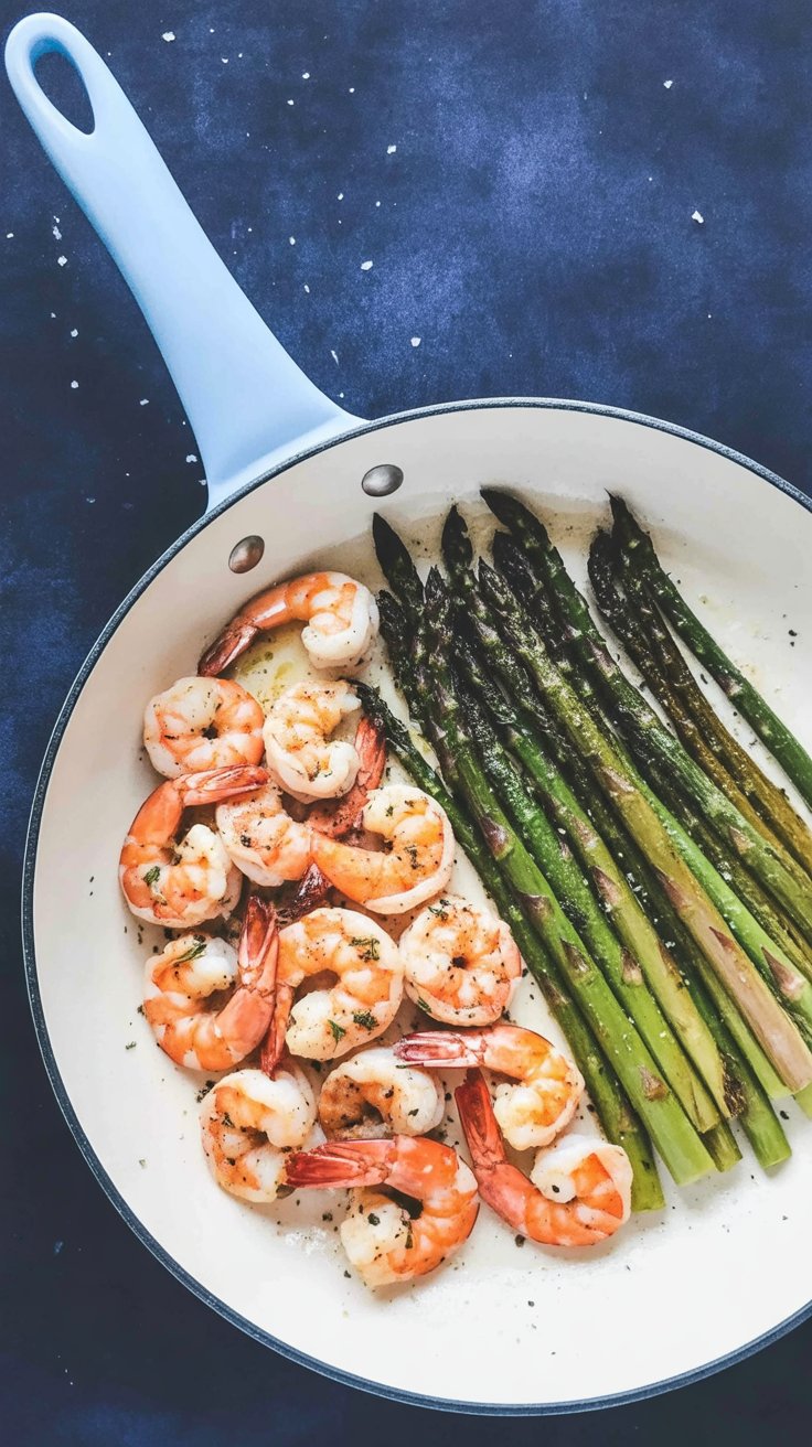 best One Pan Shrimp and Asparagus