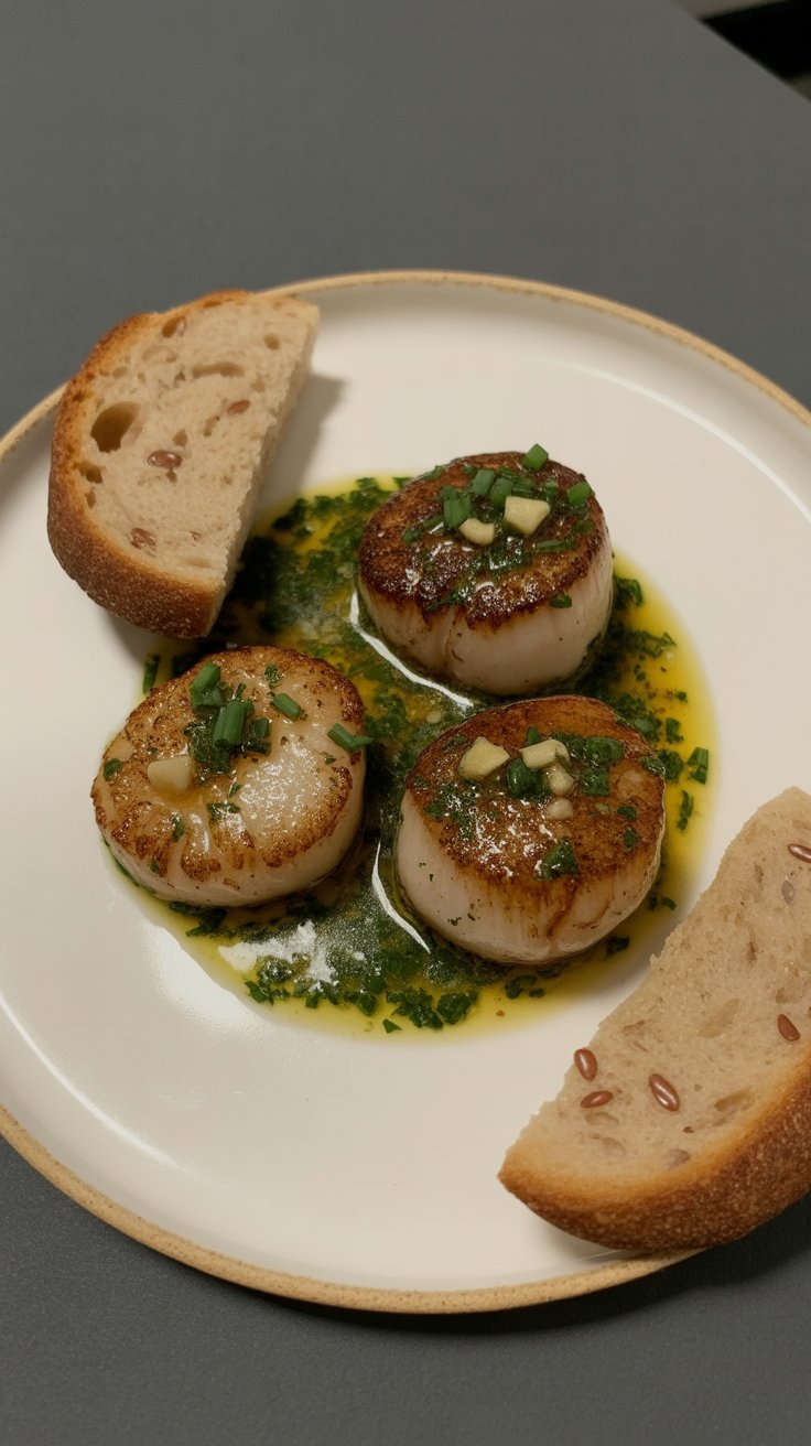 best Seared Scallops with White Wine Pan Sauce