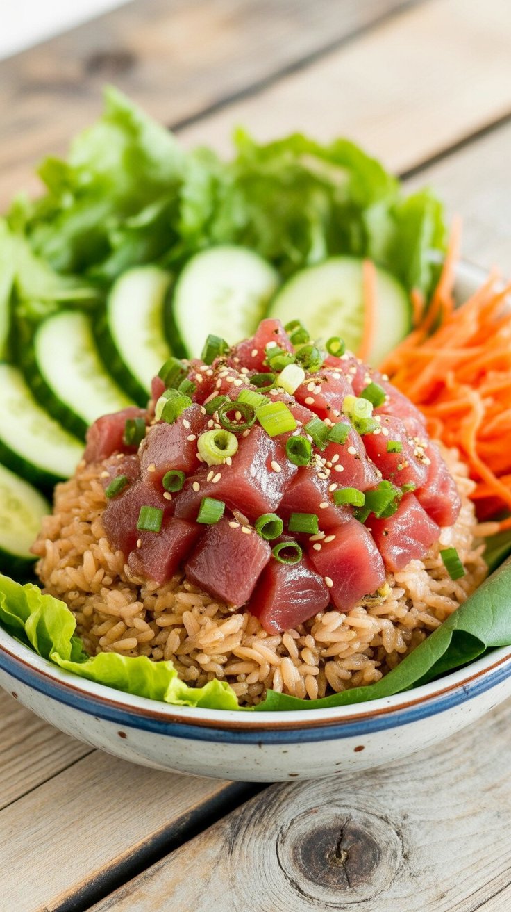 easy Ahi Poke Salad