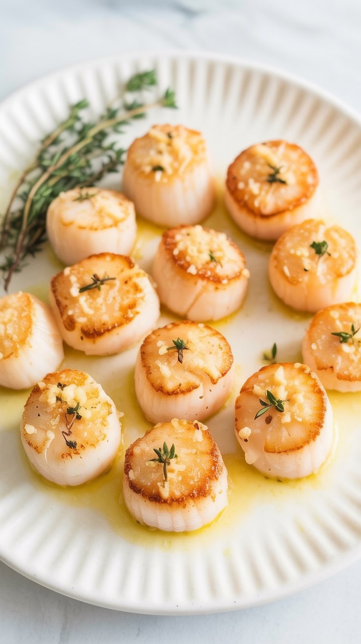 easy Baked Scallops with Ritz Crackers