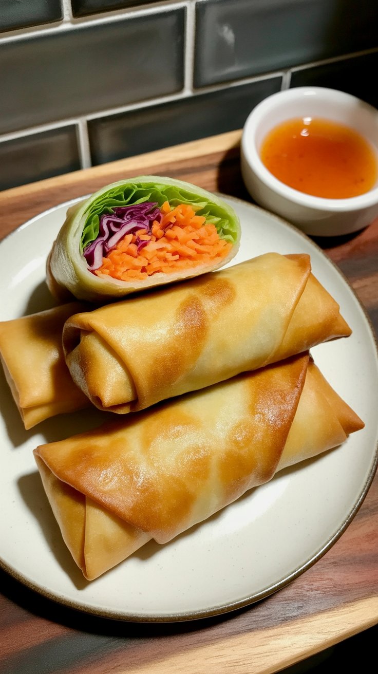 easy Bang Bang Shrimp Egg Rolls