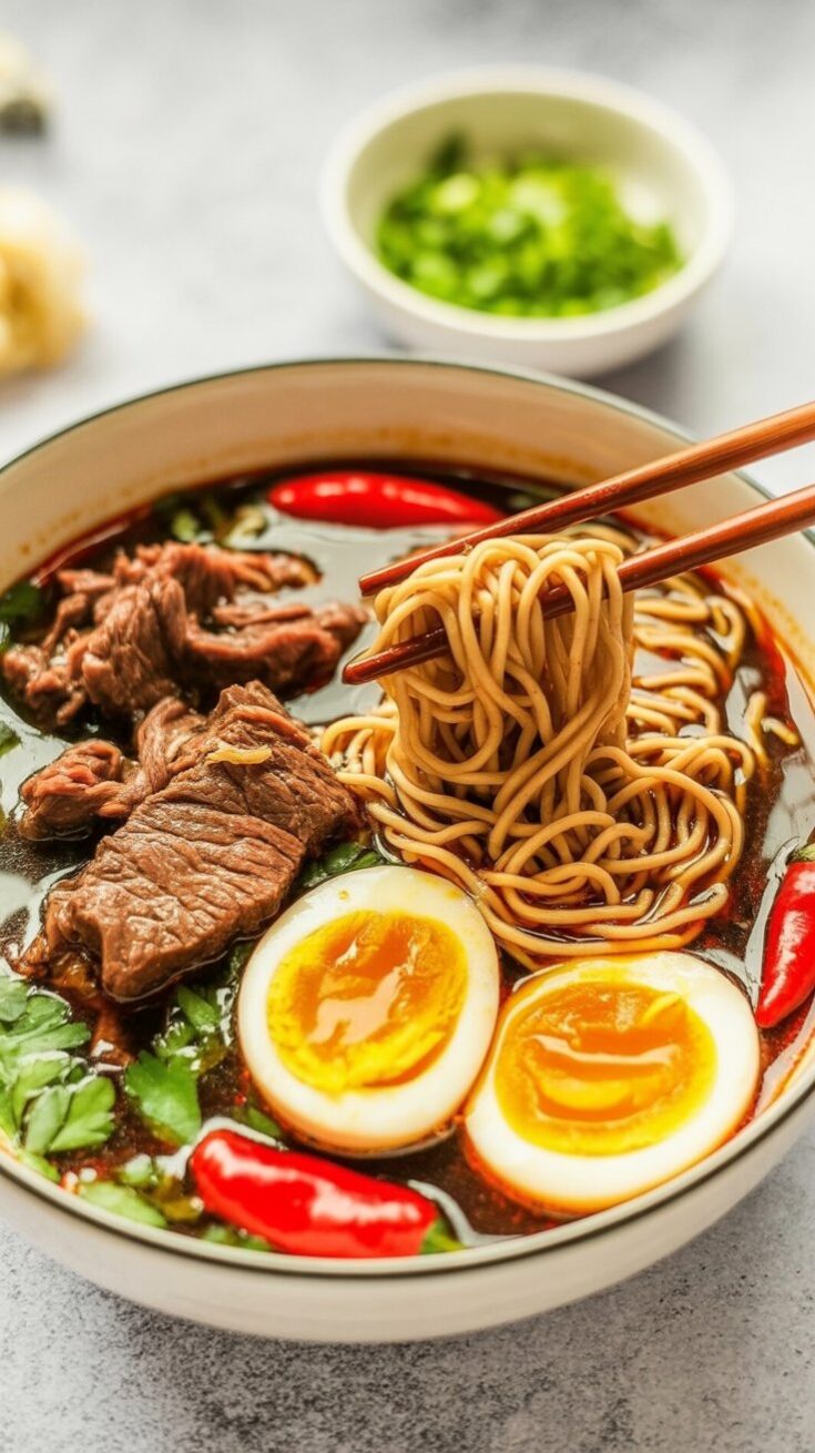 easy Beef Ramen Noodle Soup