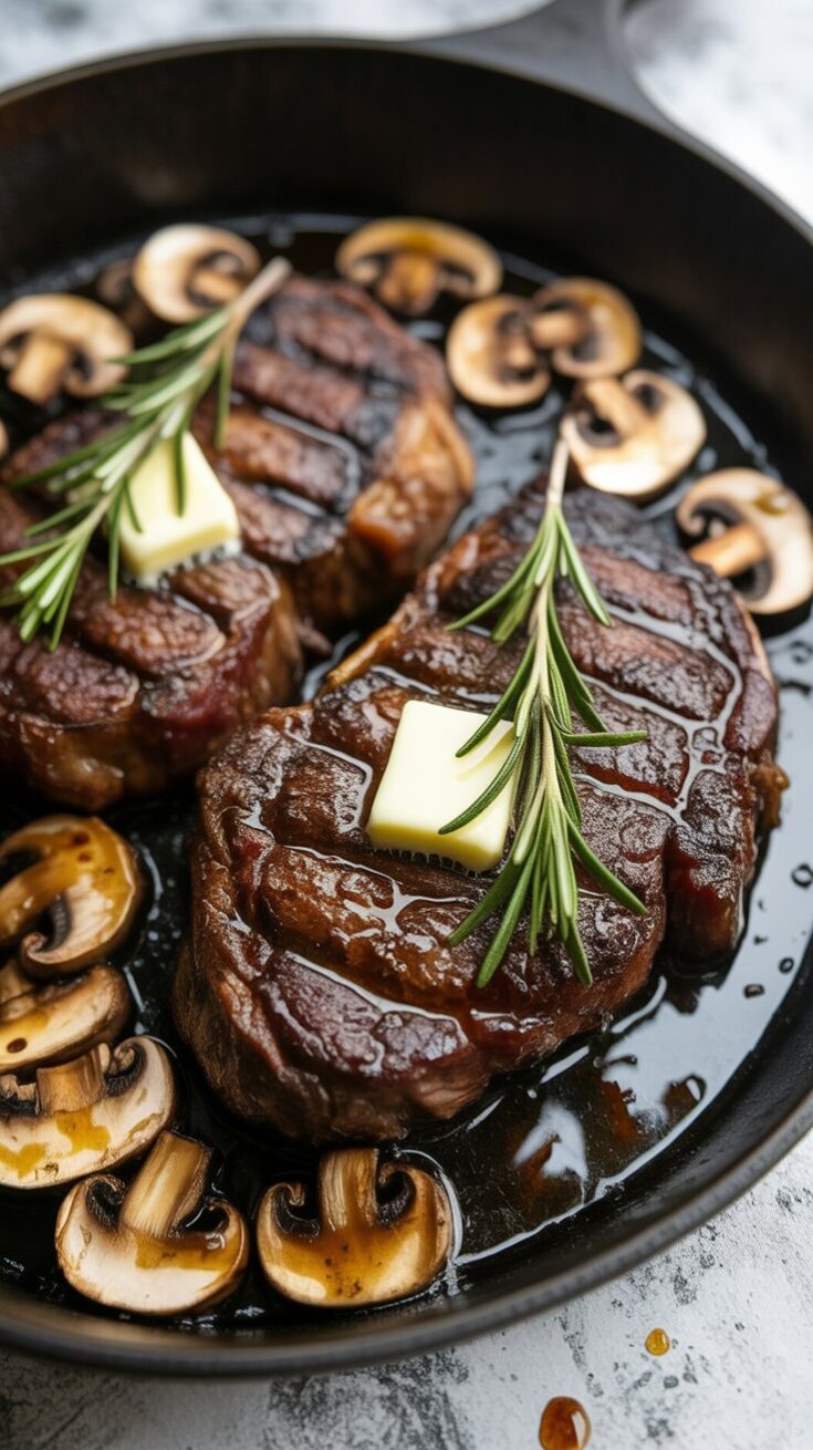 easy Cast Iron Steak