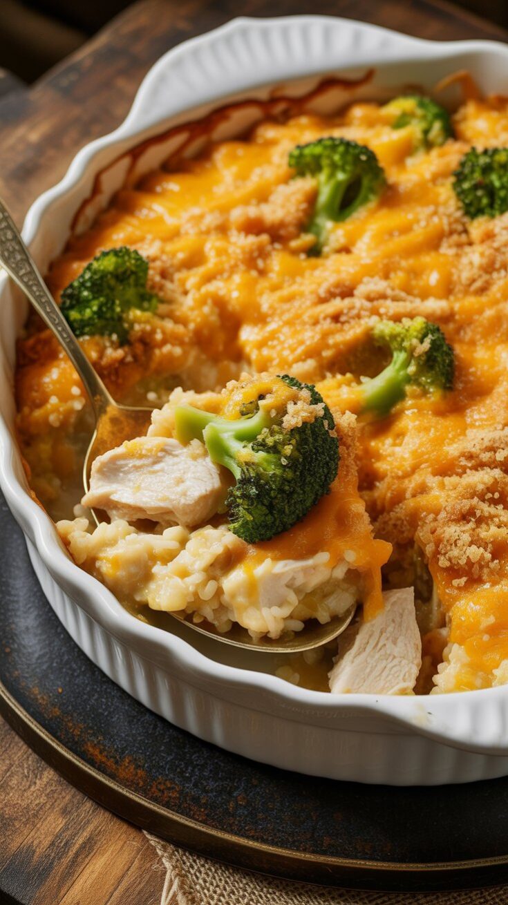 easy Old Fashioned Chicken and Rice Casserole