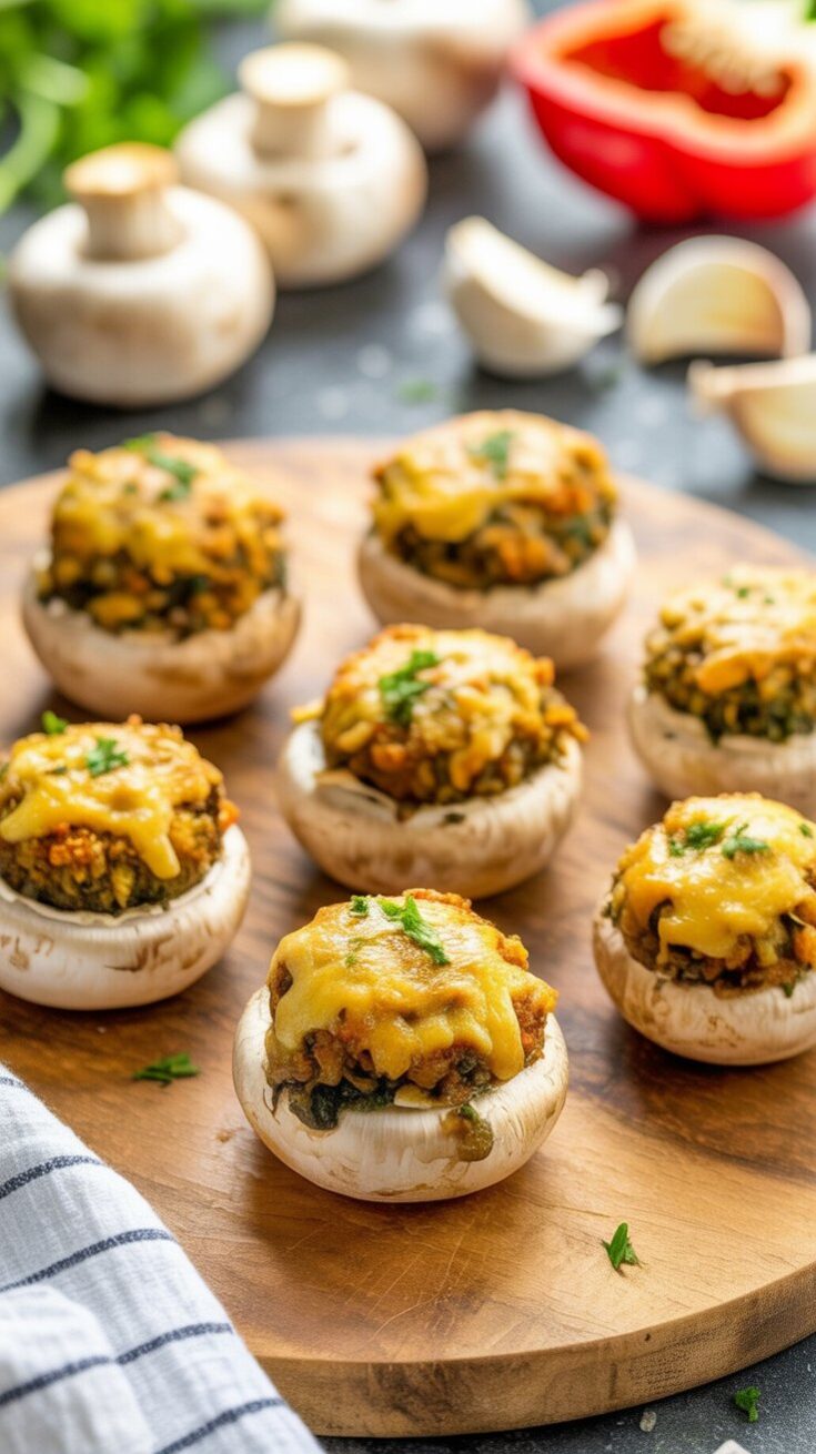 easy Red Lobster Stuffed Mushrooms