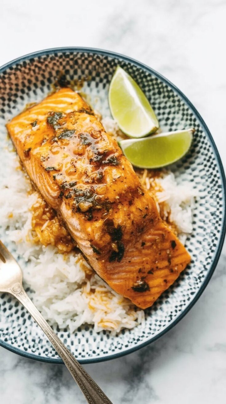 easy Salmon Coconut Curry