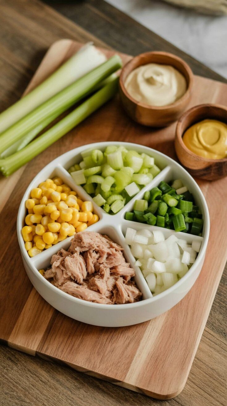 easy Tuna Salad with Chopped Eggs