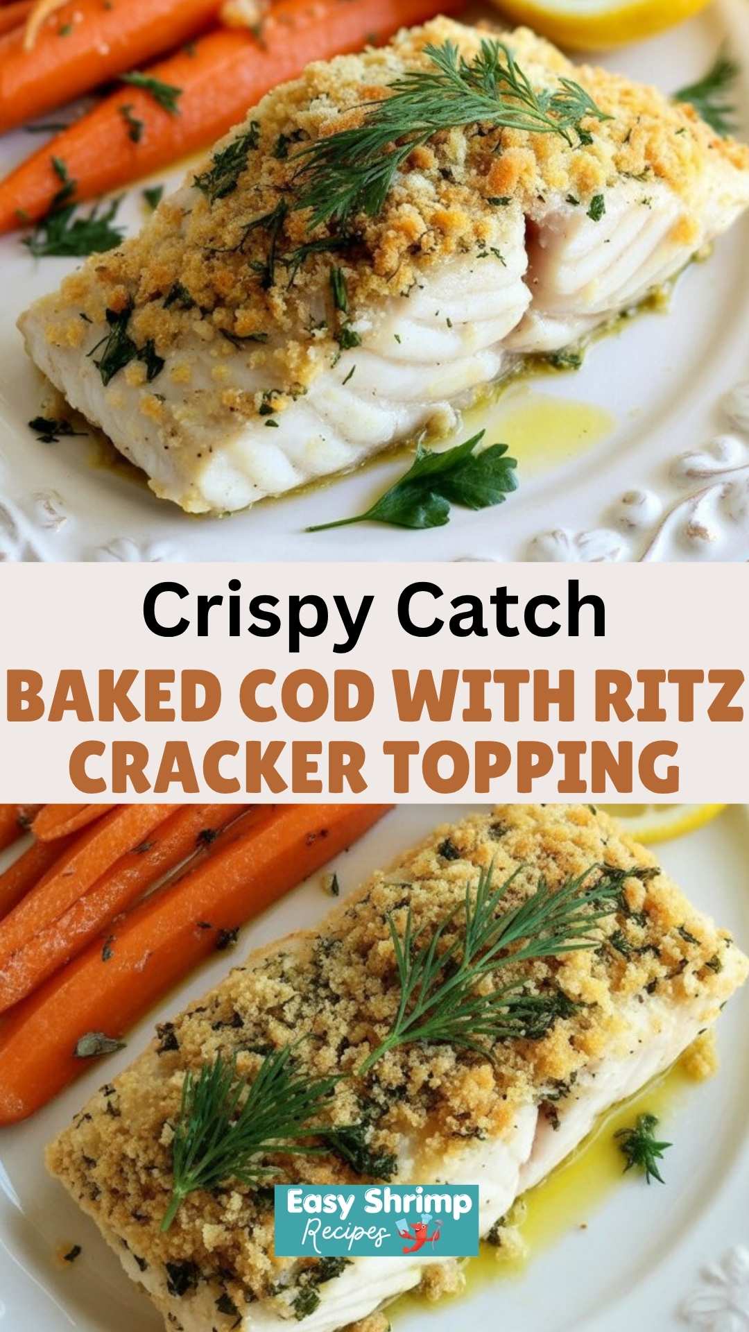 Baked Cod with Ritz Cracker Topping