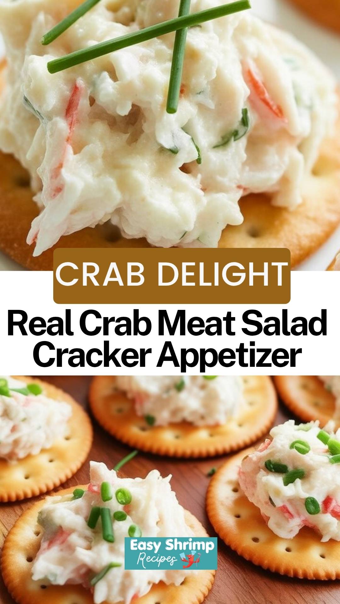Real Crab Meat Salad Cracker Appetizer