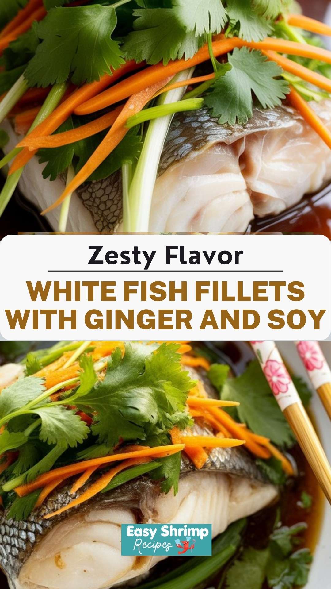 White Fish Fillets with Ginger and Soy