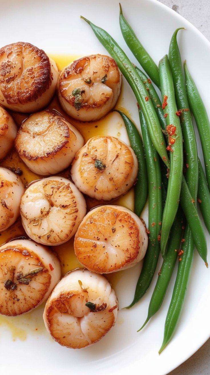 best Broiled Scallops with Butter and Parmesan